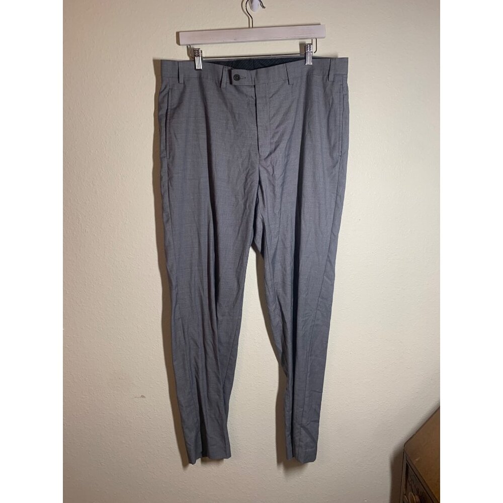 Calvin Klein Dress Pants Business Casual Suit Slacks Trousers Gray Mens Sz 36x32